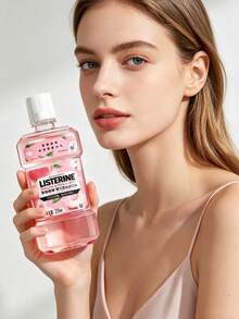 listerine 250ml/8.45 Fl Oz 零酒精櫻花桃子漱口水，無酒精溫和清新香氣，殺滅口臭細菌，溫和清潔清新，幫助維持牙齦健康，日常口腔護理，節日禮物，母親節禮物 - 櫻花蜜桃 - 查看 11