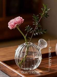 1pc Cactus Ball-Shaped Mini Flower Vase, Ins Style Creative Cute Fresh Flower Vase, Nordic Vintage Hydroponic Fresh Flower Vase, Desktop Flower Vase Decor, Suitable For Restaurant, Living Room, Study, Bedroom, Balcony, Desktop - Multicolor - View 12