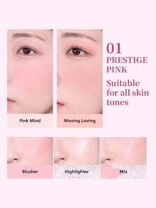 PERIPERA All Take Mood Like Palette #01 Prestige Pink 1 盤，多功能眼影腮紅打亮盤，柔粉棕色調，適合日常旅行妝容與初學者 - 01 輕奢柔粉色 - 查看 4