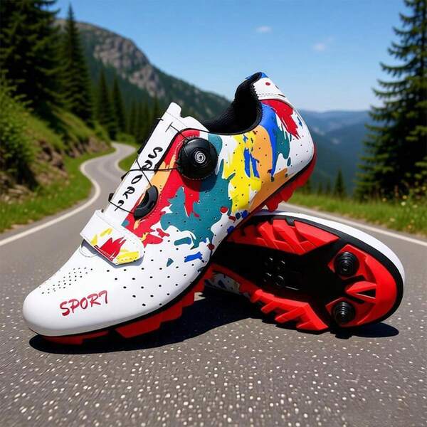 Unisex Cycling Shoes, Compatible With Mountain Bike Shoes, Fitness Shoes, Outdoor Sports Shoes, Outdoor Cycling Shoes