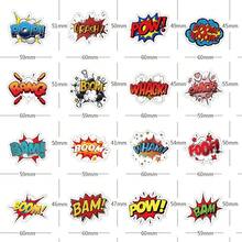 Paquete de 50 piezas de pegatinas estilo cómic, palabras de onomatopeya de arte pop, calcomanías de vinilo, pegatinas y calcomanías para ciclismo, patinaje sobre ruedas, portátil y botella de agua - 1 Set - Ver 2