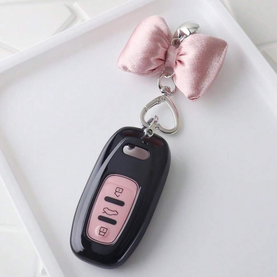 TPU汽車遙控鑰匙保護套 適用於Audi A1 A3 A4 A5 A6 A7 A8 Quattro Q3 Q5 Q7 鑰匙套鑰匙保護殼 鑰匙配件 - 奧迪 - 查看 1