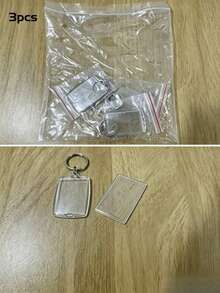20/10/8/5/3pcs Transparent Acrylic Photo Keychain Frame - Customized Photo Keychain, Transparent Frame, Father's Day Gift, Graduation Souvenir, Wedding Favor, Summer Travel Gift, July 4th Gift, Suitable For Adults And Teens, Personalized Gift - Clear - View 15