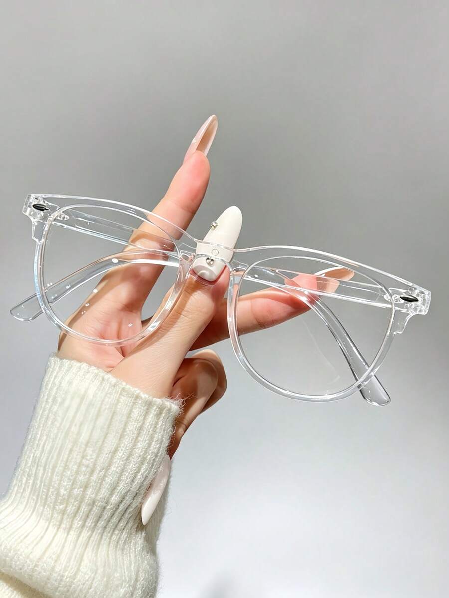 Unisex Glasses, Computer Reading/Gaming/TV/Phone Glasses, Multiple Colors Available (Black Glasses, Leopard Print Glasses, Transparent Glasses) - Multicolor - View 1