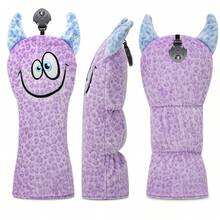 1pc Plush Leopard Print Monster Design Golf Club Headcover, Durable Golf Club Protector, Suitable For Driver, Fairway Wood And Hybrid Clubs, Fashionable And Practical Unisex Golf Accessory, Ideal Gift For Golf Enthusiasts - Multicolor - View 7