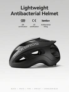 ROCKBROS 1pc Lightweight Cycling Helmet, Breathable & Ventilated, With Deodorizing & Antibacterial Liner, Wear-Resistant Edge Protection, Adjustable Size 58–62cm, Suitable For Road Cycling, Mountain Biking And Daily Commuting - Multicolor - View 3