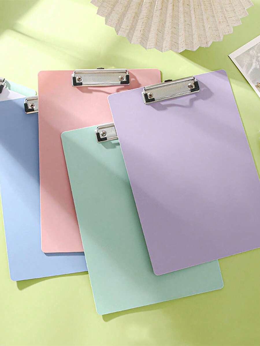 2pcs A4 Clipboard Desktop Portable Handheld Writing Board Menu Board For Office And Students Back To School, First Day Of School
