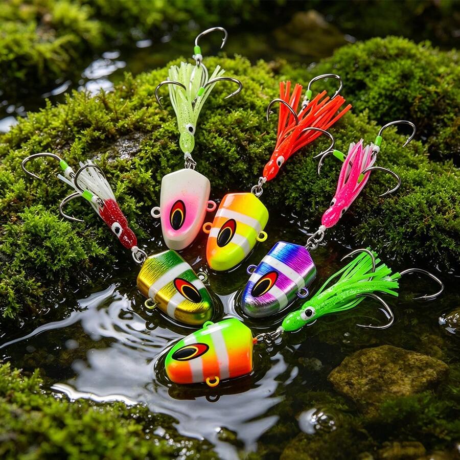 PRO BEROS PROBEROS 1PC Slow-Retrieve Trolling Lure For Boat Fishing (40g-300g), Bionic Squid Tentacle Saltwater Fishing Lure, Deep-Sea Trolling Lure With Triple Hooks