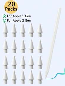 1/2/3/4/5/6/10/20pcs Upgraded Apple Pencil Replacement Tips, Durable Multi-Compatible IPencil Tip Accessories, Suitable For IPad Pro/Apple Pencil Pro/USB-C/1st Gen/2nd Gen - Multicolor - View 3