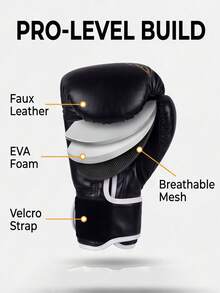 1 Pair Martial Arts Boxing Gloves - Adjustable Hook And Loop Closure, Suitable For Indoor/Outdoor Training, Youth Sports Equipmen, First Day Of School - Multicolor - View 6