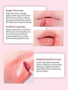 PERIPERA Ink Mood Glowy Tint #10 Sheer Nude Pink 1入 4g，保濕不黏膩玻璃光澤唇釉，低調透亮裸色，長效持色，適合日常自然裸唇妝 - 10 裸透淡粉色 - 查看 5