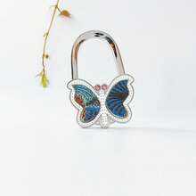 "Butterfly Dance" Intangible Cultural Heritage Song Brocade Embroidered Bag Hook, New Chinese Style Butterfly Portable Non-Adhesive Tabletop Bag Hook, Handbag Bag Hook Pendant - A - View 12