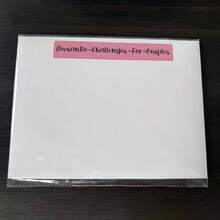 Valentine's Day Gift Scratch-Off Poster 100-Position Challenge Date Scratch-Off Poster Couple Gift With Envelope - Pink Envelope - View 4