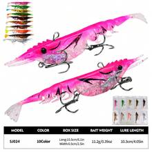 PRO BEROS Proberos 1件 10.3cm/11.2g 多節軟蝦擬餌,附鋒利三叉鉤,仿生淡水海水釣魚誘餌 - 蝴蝶型 - 查看 6