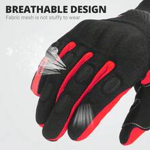 1 Pair Motorcycle Gloevs Summer Riding Protection Cycling Gloevs Touch Screen Motorbike Gloves Full Finger Outdoor Sports Protection Riding Protective Bike Gloves Racing Cycling Accessories Riding Essentials For Women Men Rider Gifts - Multicolor - View 7