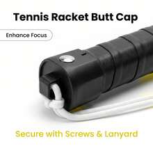 Professional Tennis Racket End Cap Anti-Loss Device, Easy Installation Screw Fixation, Tennis Match Training Equipment - Multicolor - View 6