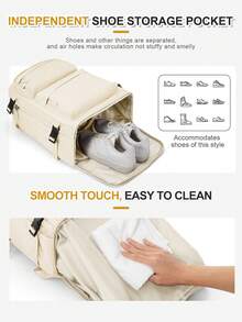 Floless Mochila de viaje unisex, cumple con los estándares de artículo personal de equipaje de mano de la aerolínea, se adapta a portátiles de 14/15.6 pulgadas, diseño antirrobo, impermeable, adecuada para uso en dormitorios universitarios, mochila pequeña para computadora, mochila para desplazamientos de negocios, mochila para deportes al aire libre - Multicolor - Ver 4