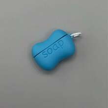 1件趣味藍色肥皂造型軟矽膠保護套,適用於 Apple 第2代/第3代無線藍牙耳機 - 查看 6