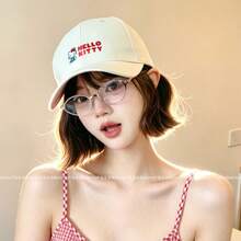 Sanrio Hello Kitty, Embroidered Baseball Cap, Women's Spring/Summer Baseball Cap, Wide Brim Makes Face Look Smaller, Baseball Cap With Visor - Multiple Styles - View 13