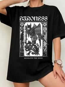 VTG Baroness Band Unisex T-Shirt - 黑色 - 查看 1