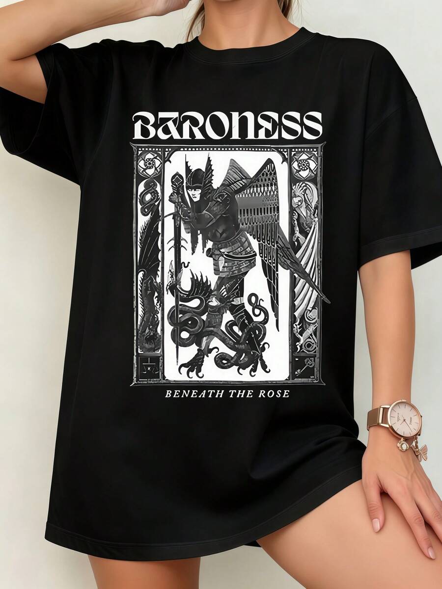 VTG Baroness Band Unisex T-Shirt - 黑色 - 查看 1