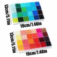 Kits para hacer joyas, 5 estilos de cuentas de semilla, accesorios para hacer collares, pulseras, colgantes y llaveros DIY, regalo creativo para mujeres - Multicolor - Ver 8