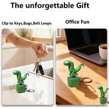 2026 New Lizard Rechargeable Keychain, Sound & Colorful Light Button Toy, Anxiety Relief For Car & Bag Charm, Unique Father's Day Gift, Stress Toy - 1 - 查看 5