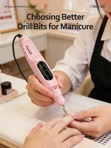 Nail Salon Set, Nail Lamp, Nail Polish Gel Dryer, Electric Nail Drill, Electric Nail Drill Bits, Nail File, Nail Art Set, Premium Nail & Pedicure Tools - Perfect For Salon-Grade Home Use, Essential Tools For Nail Art Enthusiasts - Multicolor - View 7
