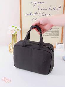 Portable Hanging Travel Toiletry Bag, Large Capacity Multi-Compartment Cosmetic Bag, Travel Toiletries Organizer, Foldable Toiletry Bag For Women - Multicolor - View 9