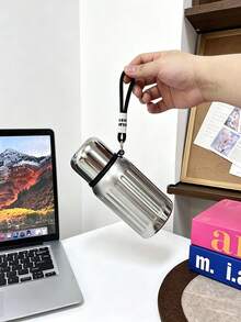 1pc 450ml/15.83oz Large Capacity Stainless Steel Insulated Tumbler, Vacuum Insulated Bottle, Hot & Cold Retention, Portable Outdoor Water Bottle, Durable Reusable Insulated Cup, Unisex Water Bottle, Suitable For Outdoor Travel, Camping, Sports Events, Cycling, Hiking, Fitness, Indoor Use, Tea, Coffee, Beverages - Multicolor - View 7