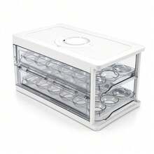 Trintion Kitchen Refrigerator Egg Storage Box, Transparent Double Layer 36 Eggs Fridge Organizer Container - Double-layer Can Store 36 Eggs - View 5