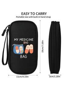 1pc Portable Medical First Aid Kit, Multi-Functional Storage Bag, Suitable For Storing Various Medicines And Bandages. Ideal For Home, Travel And Hiking Use. - View 7