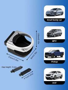 Universal Car Air Vent Cup Holder, ABS Material, Includes Ashtray Holder And Cushion Pad, Suitable For Various Water Bottles And Cans, Clip-On Design, Non-Slip Base, Fits 99% Of Car Models - A - View 11