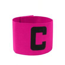 1pc Adjustable Elastic Captain Armband With Letter "C", Multiple Colors Available, Suitable For Matching Team Sports Games And Training, Clearly Identifies Captain Position And Convenient For Movement - Multicolor - View 6