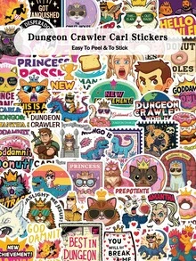 100張 Dungeon Crawler Karl 貼紙，適用於筆記本電腦、行李箱、筆記本、滑板、吉他，裝飾性DIY塗鴉貼紙 - Dungeon Crawler Carl - 查看 1