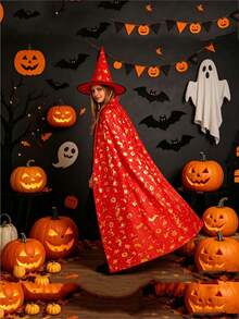 Best-Selling Christmas Hooded Cape - All Black Grim Reaper Demon Witch Long Cloak - Stage Makeup Performance Prop - Event Cosplay Prop - Suitable For Halloween, Christmas, Birthday Party And Other Occasions, Gift For Family And Friends - Multicolor 1 - View 7