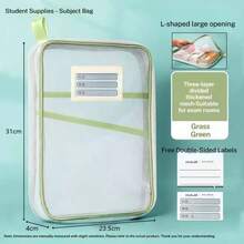 Student Office Document Storage Bag, Suitable For Document Storage, Book Storage, Subject Classification Material Storage, Test Paper & Assignment Storage Bag, Back To School Essential,Back To School Season - Sets - View 5