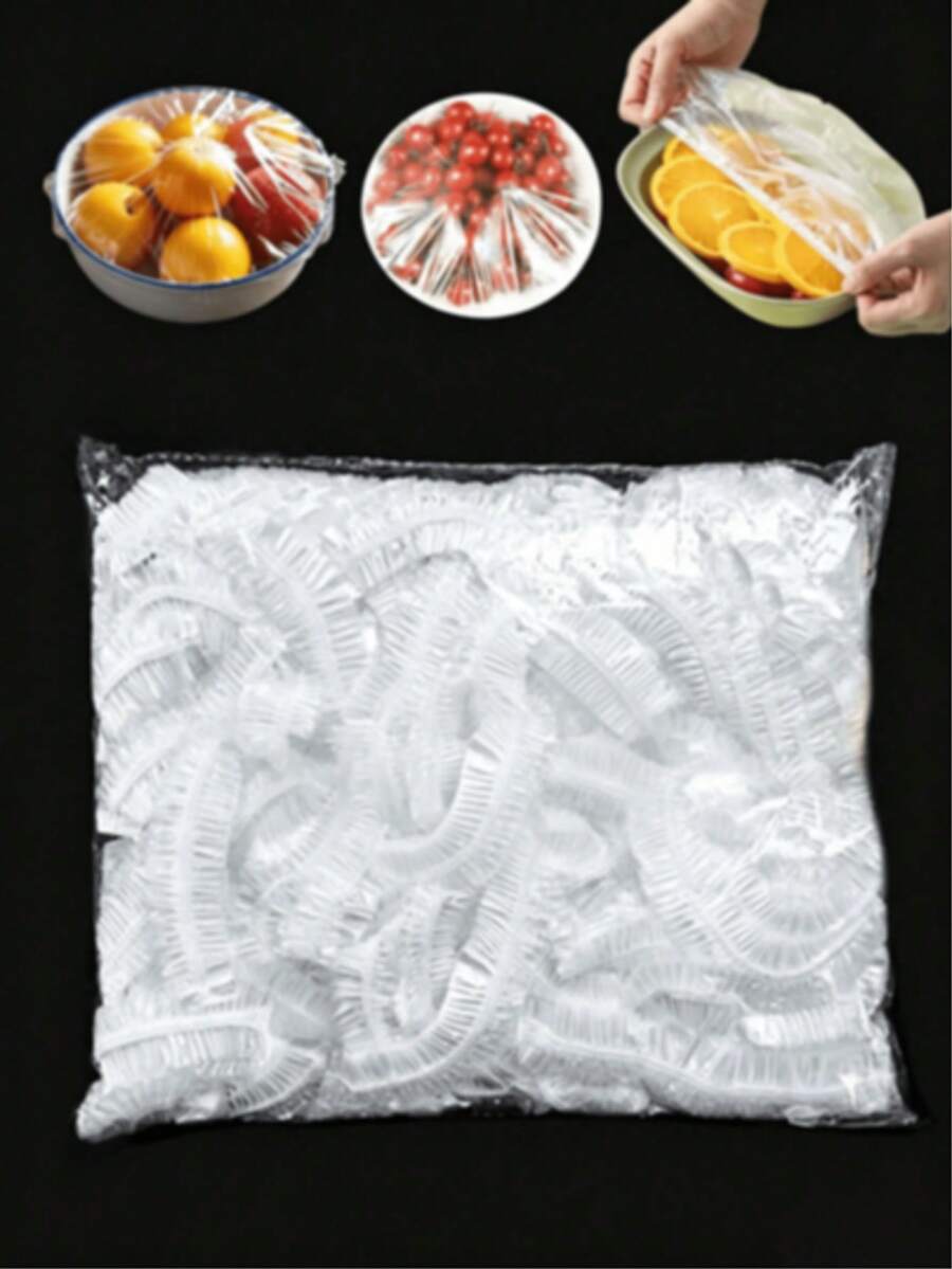 可伸縮彈性食物碗蓋,可重複使用塑料盤蓋,適用於各種尺寸與形狀,多用途保鮮蓋,適用於廚房、餐桌、冰箱儲存、備餐、夏季燒烤(可重複使用包裝/可伸縮蓋/保鮮蓋) - 多色 - 查看 1