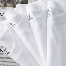 Herren Mode Casual Top-QualitäBaumwollmischung Cooles Lustiges Design Bedrucktes-Shirt Locker Sitzend Sommer Herren-Shirt O-Ausschnittänner Tees-Shirt Top - Farbe 2 - Übersicht 9