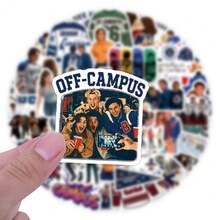 61PCS Off Campus Stickers, Decoration, Diaries, Retro Room Decorations, Refrigerators, Wardrobes, Bookshelves, Power Banks, Walls, Doors And Windows, Water Bottles, Notebooks And Other Everyday Items - View 6