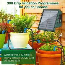 New Solar Powered Irrigation System (DIY Kit) - Drip Irrigation System With 300 Irrigation Modes, Equipped With 10m Hose And 10 Drippers, Suitable For Indoor And Outdoor Automatic Watering - A - View 3