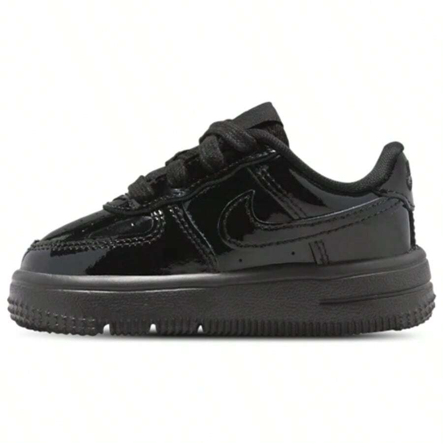 Nike Air Force 1 Low Boys' Toddler Black IF1674-100 | Court-To-Street Style, Iconic Silhouette - 漆皮黑色 - 查看 1