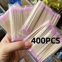 1組400支棉棒套裝－頭部設計，適用於清潔耳朵、化妝、旅行－柔軟舒適的一次性棉棒－包裝，衛生單次使用－適用於居家、沙龍或戶外使用－多功能個人護理必需品 - A - 查看 9
