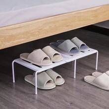 Estantería de almacenamiento expandible blanca y gris, estantería para zapatos, estantería de almacenamiento de cocina, estantería de almacenamiento multifuncional, adecuada para almacenamiento de cocina, almacenamiento de armario de zapatos, almacenamiento de armario, almacenamiento de baño, almacenamiento de cosméticos, almacenamiento de escritorio, diseño de malla, drenaje - Multicolor - Ver 3