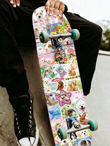 50Pcs Cute Animal Japanese Stickers Kawaii Japanese Cartoon Animal Stickers For Phones Laptops Luggage Skateboards Water Bottles DIY Crafts Stickers - Multicolor - View 5