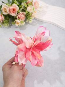 1pc/2pcs Beach Bohemian Vacation Style Artificial Flower Hair Clip - Multicolor - View 6