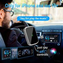 Adaptador CarPlay con cable a inalámbrico, convertidor inalámbrico Android Auto y Apple CarPlay, receptor de conexión USB para automóvil plug-and-play, compatible con vehículos con CarPlay con cable de fábrica - A - Ver 3
