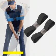 1pc Golf Swing Arm Angle Fixing Strap, Beginner Elbow Non-Bending Correction Band, Swing Motion Shaping Practice Training Aid - Multicolor - View 2