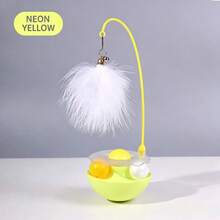 Multifunctional Cat Rolling Ball Toy With Feather Teaser, Bell And Catnip Ball, 360° Rotating Self-Play Interactive Kitten Toy, Durable ABS Material, Relieve Boredom Pet Entertainment Supplies - View 10