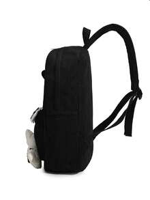 1 pieza Mochila casual con decoración de estrella & hueso Y2K, mochila escolar ligera de pana con cremallera, mochila casual de gran capacidad con múltiples bolsillos, adecuada para estudiantes/graduados/jóvenes, adecuada para regreso a la escuela/uso diario/compras/viajes cortos y actividades de ocio al aire libre - Multicolor - Ver 11
